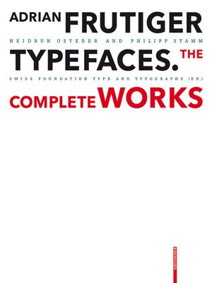 cover image of Adrian Frutiger – Typefaces
